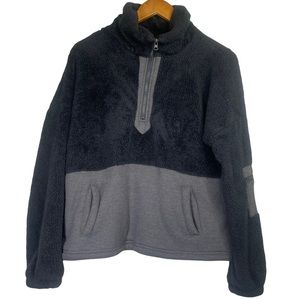 Fantastic Fawn Small Black & Grey Fuzzy Pullover